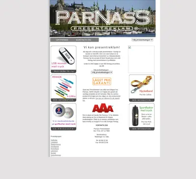 PARNASS startsida 2007