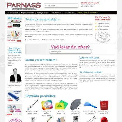 PARNASS startsida 2017