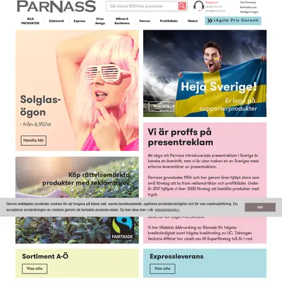 PARNASS startsida 2018