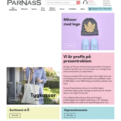 PARNASS startsida 2022
