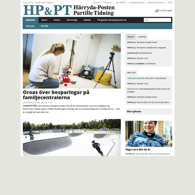 Partille Tidning startsida 2019