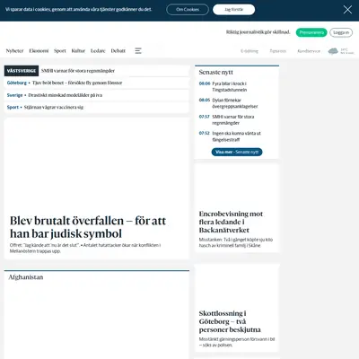 Partille Tidning startsida 2021