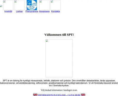 Svensk Pastoraltidskrift startsida 2005
