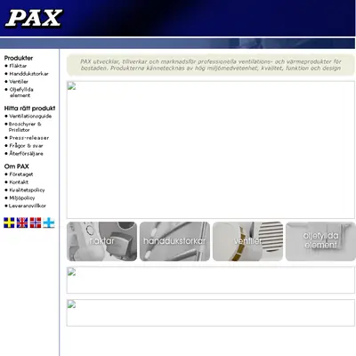 Pax startsida 2013