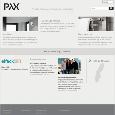 Pax startsida 2015