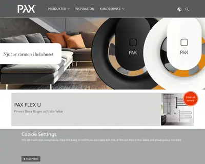 Pax startsida 2024