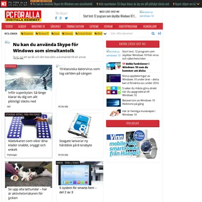 PC för Alla startsida 2016