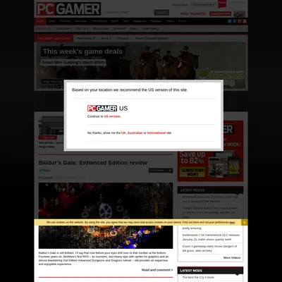 PC Gamer startsida 2013