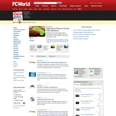 PC World startsida 2012