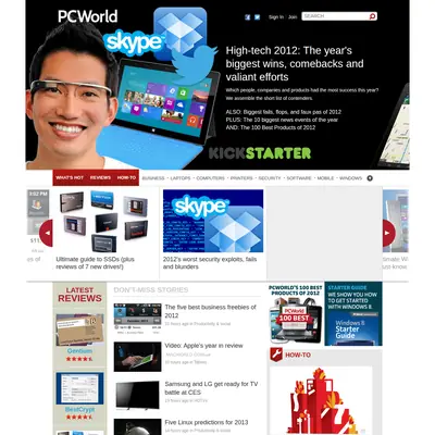 PC World startsida 2013