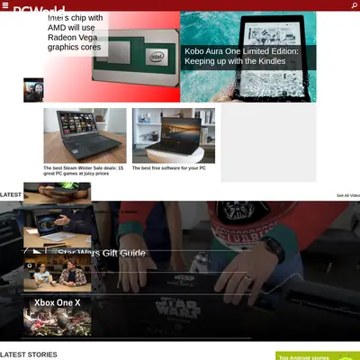 PC World startsida 2018