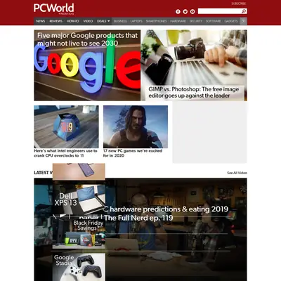 PC World startsida 2020