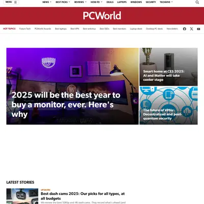 PC World startsida 2025