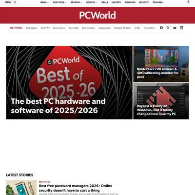 PC World startsida 2026