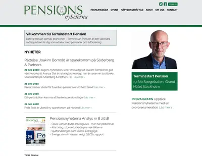 www.pensionsnyheterna.se startsida 2019