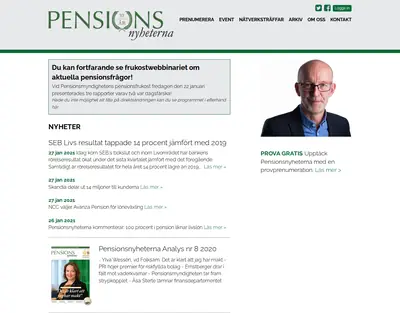 www.pensionsnyheterna.se startsida 2021