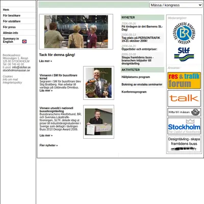 Persontrafik startsida 2006