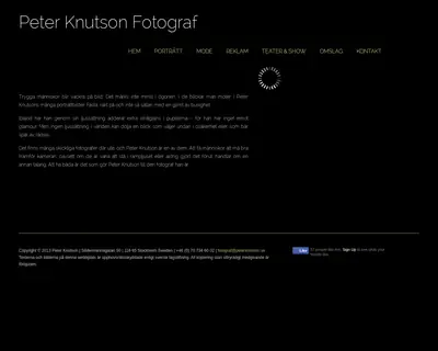 peterknutson.se startsida 2014