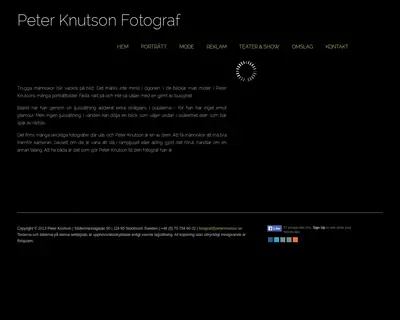 peterknutson.se startsida 2015