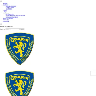 peugeotklubben.se startsida 2022