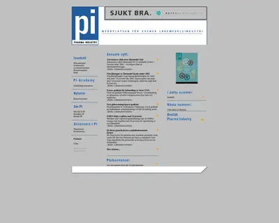 PHARMA INDUSTRY startsida 2003