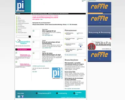 PHARMA INDUSTRY startsida 2012