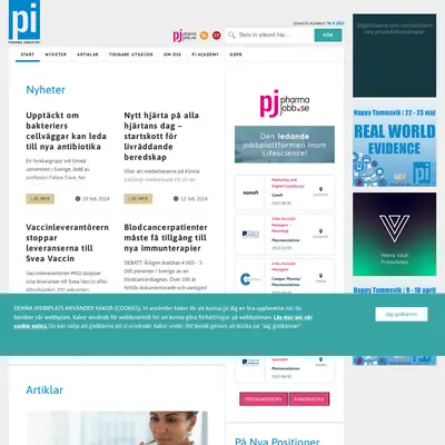 PHARMA INDUSTRY startsida 2024