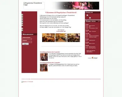 Pingst Örnsköldsvik Online startsida 2007