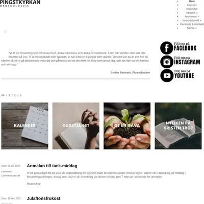 Pingst Örnsköldsvik Online startsida 2023