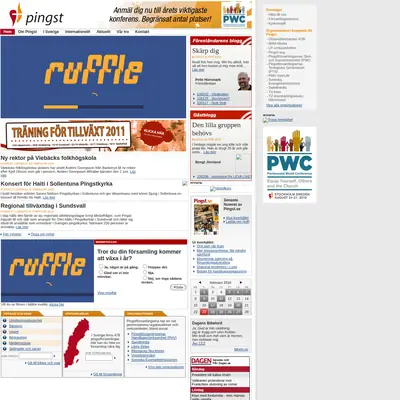 www.pingst.se startsida 2010
