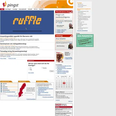 www.pingst.se startsida 2011