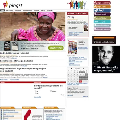 www.pingst.se startsida 2013