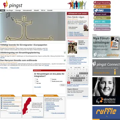 www.pingst.se startsida 2015