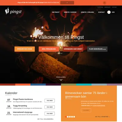 www.pingst.se startsida 2016
