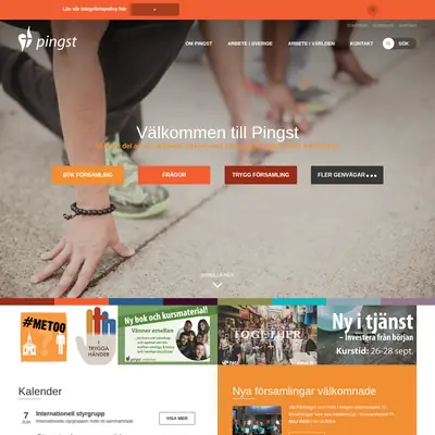www.pingst.se startsida 2018