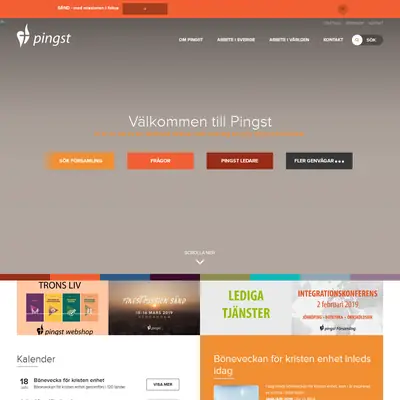 www.pingst.se startsida 2019