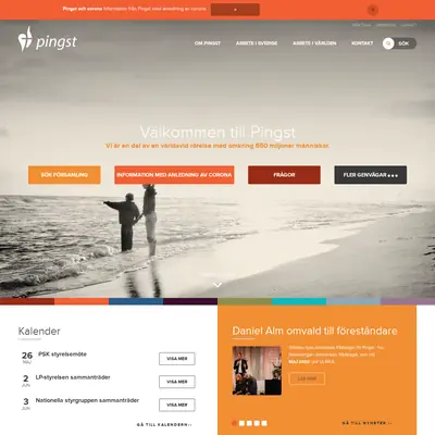 www.pingst.se startsida 2020