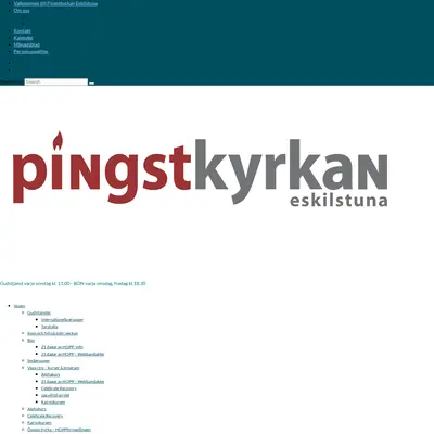 Pingstkyrkan Eskilstuna, pingsteskilstuna.se startsida 2021
