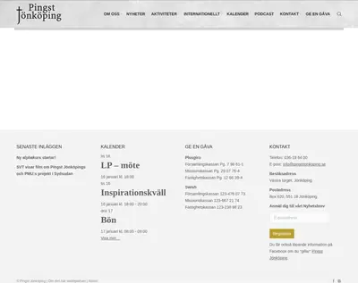 Pingstförsamlingen i Jönköping startsida 2018