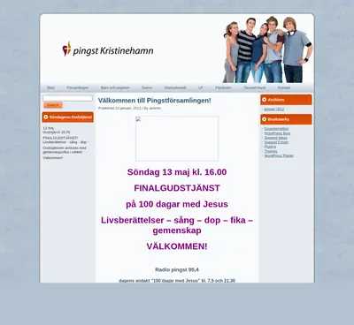 Pingstkyrkan Kristinehamn startsida 2012