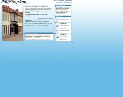 Pingstkyrkan Ängelholm startsida 2004