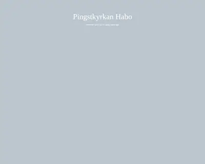 Nyhetsbrev från Pingstkyrkan i Habo startsida 2004