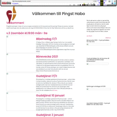 Nyhetsbrev från Pingstkyrkan i Habo startsida 2021