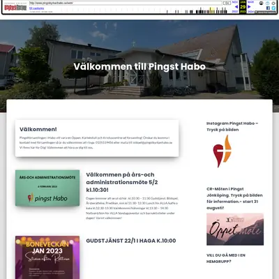 Nyhetsbrev från Pingstkyrkan i Habo startsida 2023