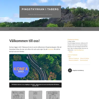 www.pingstkyrkantaberg.com startsida 2022