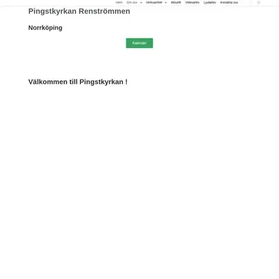 Radio Pingst, Norrköping startsida 2023