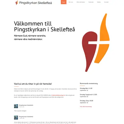 Pingstkyrkan Skellefteå startsida 2015