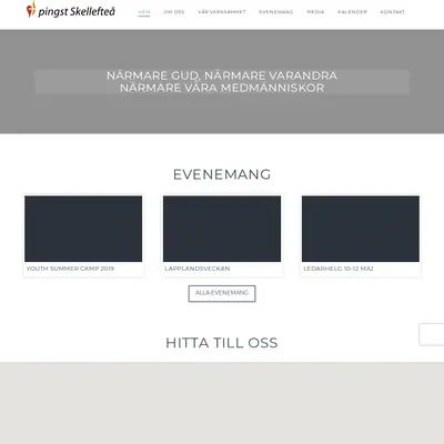 Pingstkyrkan Skellefteå startsida 2019