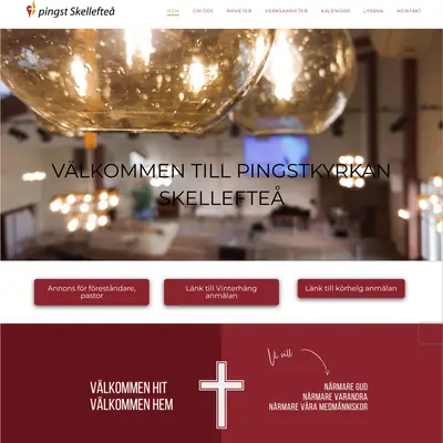 Pingstkyrkan Skellefteå startsida 2023