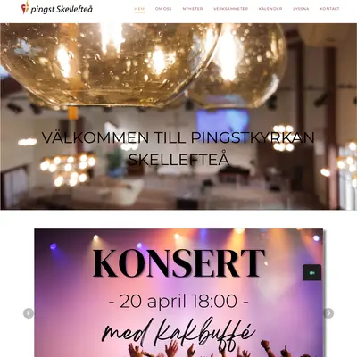 Pingstkyrkan Skellefteå startsida 2024